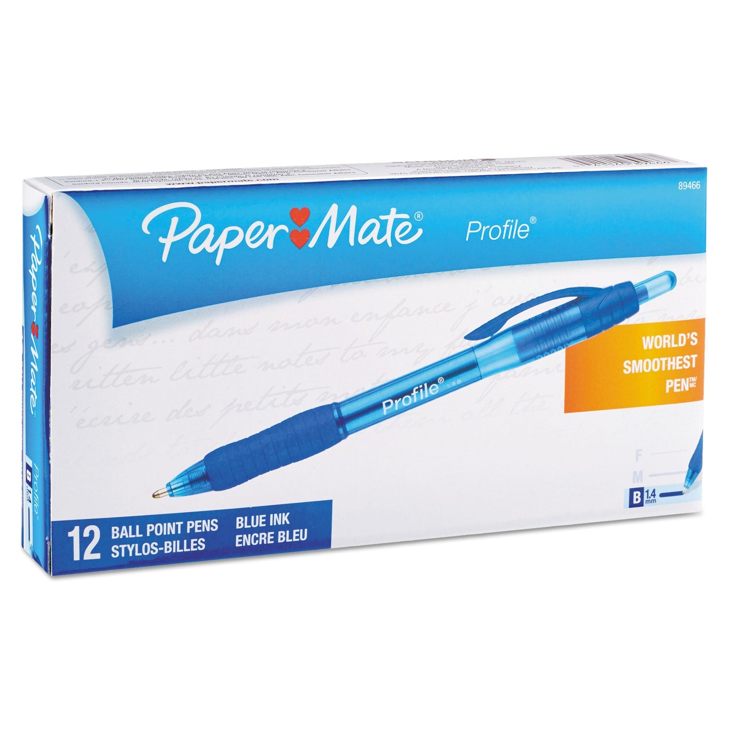 paper-mate-r-profile-ballpoint-pen-retractable-bold-1-4-mm-blue-ink-translucent-blue-barrel-dozen-pap89466a_1